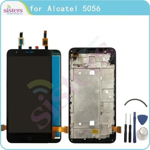 LCD Screen For Alcatel Pop 4 Plus 5056D 5056 5056A LCD Display Touch Screen Digitizer With Frame for Alcatel 5056 LCD Assembly