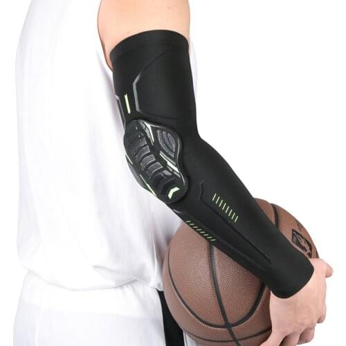 1pc Sports Arm Sleeve Honeycomb Arm Guard Sports Crashproof Elastic Elbow Protective Outdoor Basketball Football Support Guard