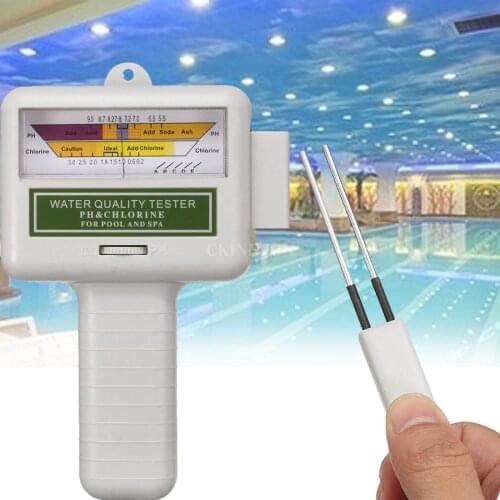 10Pcs/Lot Water Quality Tester PH CL2 Chlorine Tester Easy To Carry Level Meter Test Monitor For Swimming Tool