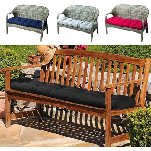 120x50cm Outdoor Bench Cushion Pad Cotton Garden Furniture Loveseat Cushion Patio Wicker Seat Cushions For Lounger Garden 2021
