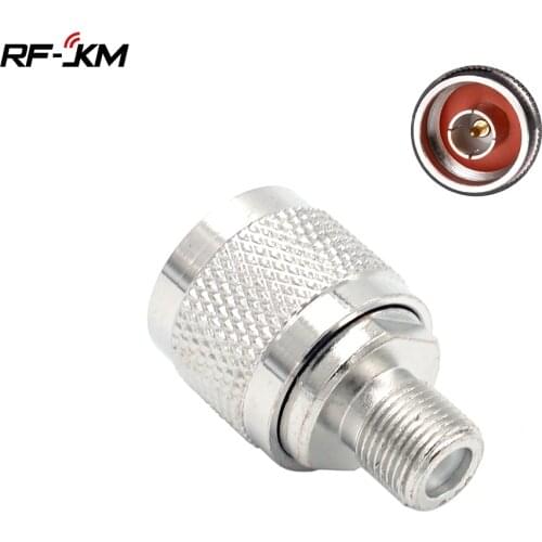 2PCS RF Connector N Male Plug Male Pin to F Female Jack Coaxial Adapter