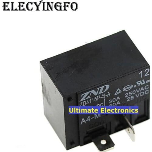 5pcs ZD4115P-S-A-12VDC-A4 4feet SLI-12VDC-SL-A relay