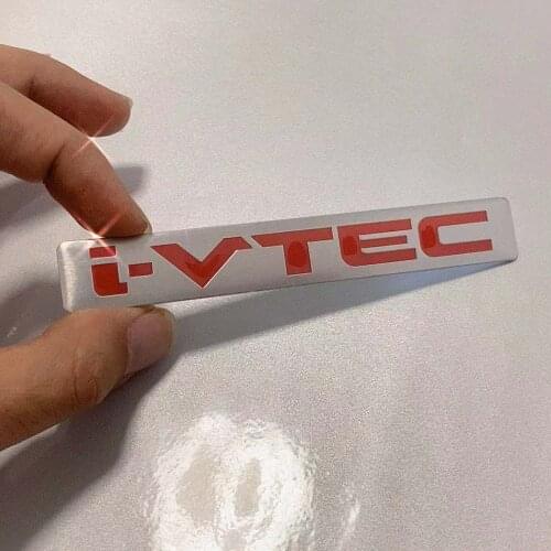 For Aluminum i-VTEC Sticker For City CR-V Accord FIT CIVIC Elysion Spirior Jade XR-V HR-V Odyssey Stream Crider Greiz