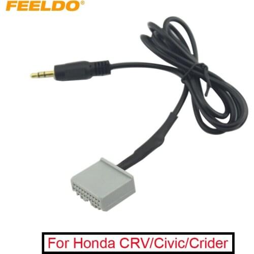 FEELDO 30Pcs For Honda CRV Civic Crider AUX Harness 3.5mm Connector Male Stereo Audio Cable wire Line for PC IPOD MP3 Case 2.0