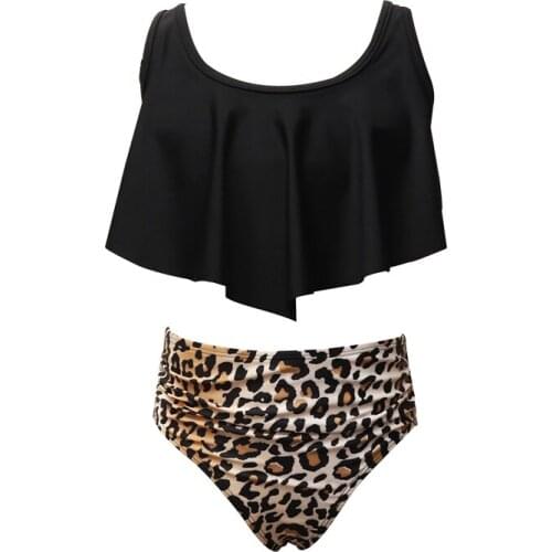 2021 Girls Two-piece Swimming Clothes Set Summer Kids Girls Beachwear Sleeveless Tops and Printed Pattern Shorts Bathing Suit