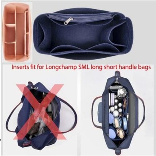 Cosmetic base shaper Bags Fits For Long Short Handle Bags Small Large medium Insert Organizer Makeup bucket tote bags