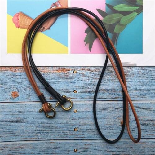 Leather vintage Lanyard/mobile Phone Rope/neckband Accessories Mobile Phone ID Badge Holder