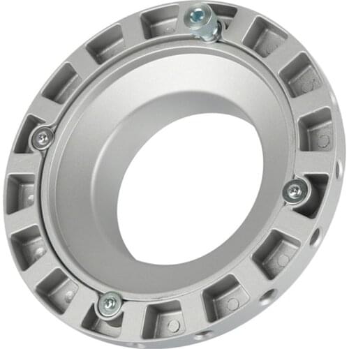 Bowens Mount Speed Ring Adapter Studio Accessory for LED Flash Light Compatible with Godox NiceFoto Jinbei