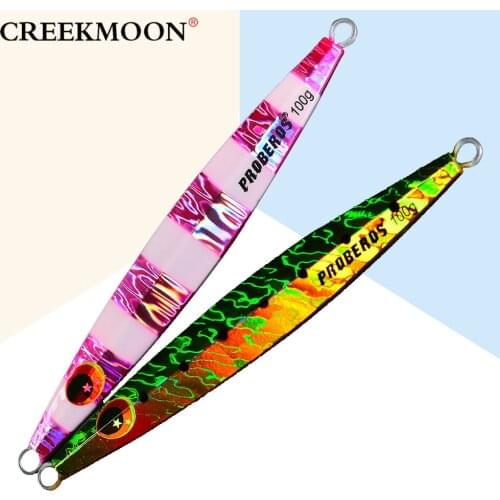 Metal Jigs 60g/80g/100g Fishing Lure 11.5cm-13cm-14.5cm Fishing Bait Lure Deep Sea Jig Hard Fishing Tackle 8 Colors