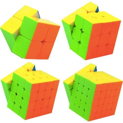 MoYu MeiLong Combination Set Gift Box 2x2 3x3 4x4 5x5 Magic Cube Speed Professional Competition Gift Educational Toy Cubo Magico