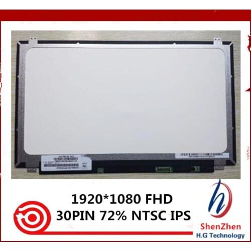 Original NV156FHM-N43 compatible models 72% NTSC IPS Screen 15.6 inch LCD Laptop Screen 1920x1080 FHD Antiglare 30 PIN