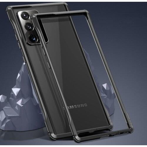 Shockproof Metal Bumper Phone Case For Samsung Galaxy S21 Note 20 S20 Ultra Armor Aluminum Case For Samsung S21 Note 20 S20 Plus
