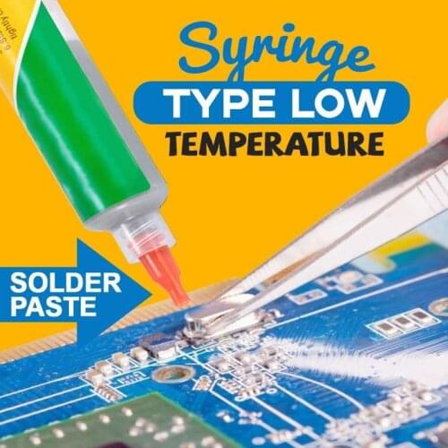 Syringe Liquid Flux Soldering Paste Tin Cream Welding Repair Rework Tool Medium Temperature Needle Tube Solder Tin Paste Dropshi
