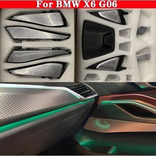 LED For BMW X6 G06 Luminous Atmosphere Lamp Ambient Light Lighting Trim Speaker Decorative Horn Panel Glow Tweeter Cover