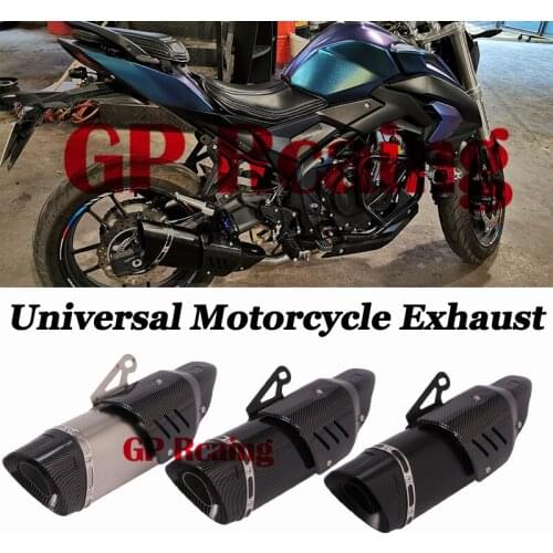 51mm Universal Motorcycle GP Exhaust Modified Muffler DB Killer Escape Moto Heat Shield Cover For GSX-S750 Z750 Z800 Ninja R3 R6