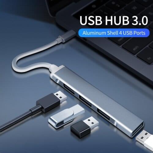 Type C 3.1 USB C HUB 3.0 2.0 Multi 4 Port Splitter For Lenovo Xiaomi Macbook Pro Air PC Computer Notebook Laptops Accessories