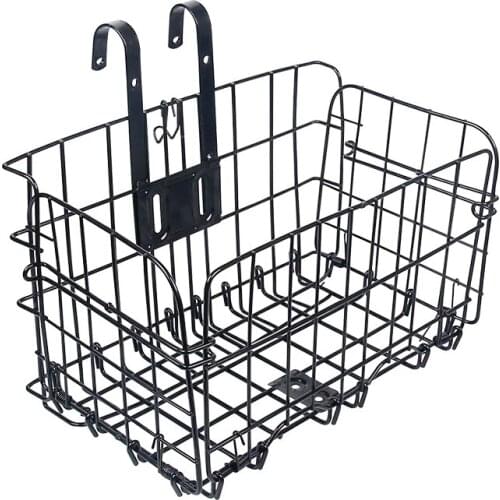 Bicycle Basket Folding Steel Handlebar Pannier MTB Road Bike Front Rear Basket Storage Carrier Cycling Bag 10Kg 20Kg