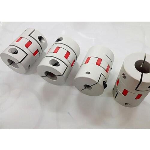 I/D 6mm To 16mm O/D 30mm Length 35mm Aluminium Plum Shaped Clamping Flexible Shaft Coupling Coupler Encoder CNC Stepper Motor