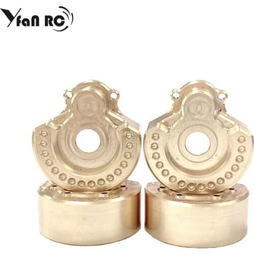 Yfan Rc 1 Pcs TRX4 Brass Counterweight Balance Weight Portal Drive Housing for 1:10 RC Crawler Traxxas TRX-4