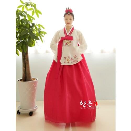 South Korea Imported Fabric / Court Tang Suit Hanbok / Wedding Hanbok / Big Long-term Spot Hanbok