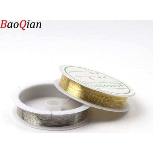 0.2/0.3/0.4/0.5/0.6/0.8/1mm silver plated Rose Gold Copper Wire Beading Wire DIY Jewelry Making Cord String Accessories Findings