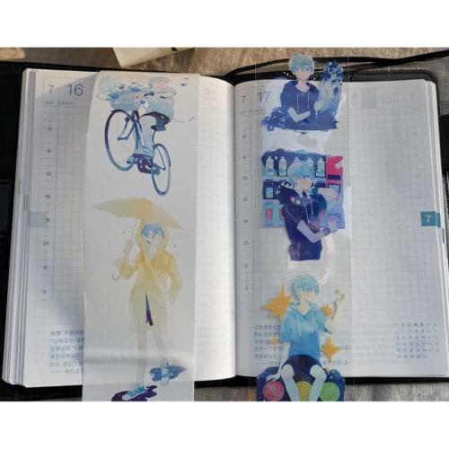 1 Loop 5cmx90cm Love Summer Blue Pretty Boy Washi Tape