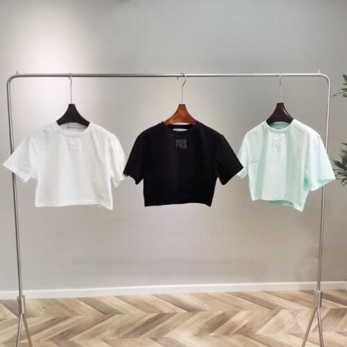 2021 Summer Short t shirt print Short Sleeve Tops Tees tshirt for women clothes