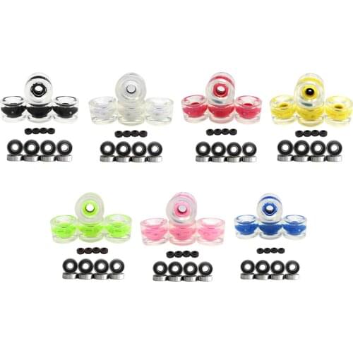 4pcs Light Up Skateboard Longboard Wheels w/Bearing Core Glow at Night 78A