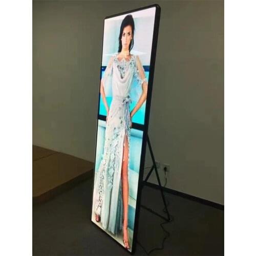 576*1920mm Aluminum Cabinet size P3 indoor vertical advertising machine, led wall player LED advertising machine 3 years