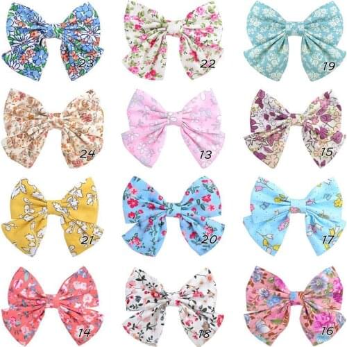 72pc/lot Floral Bows Baby Hair Clips,Newborn Knotbow Hairpins, Kids Hair Bows Hairgrips Chidlren Girls Hair Accessories