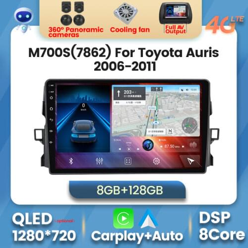 7862 NEW Android 10 4G LTE 128G Car Radio Multimedia Navigation GPS Player for Toyota Auris 2006-2011 Stereo Unit Carplay AUTO