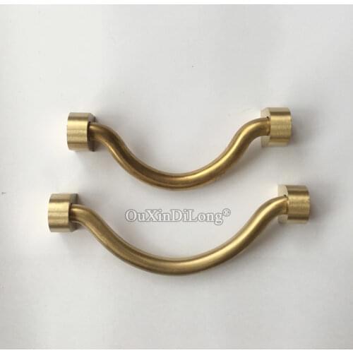 Brand New 2PCS Solid Brass Cabinet Door Handles Antique Cupboard Wardrobe Dresser Drawer Cabinet Pulls Handles