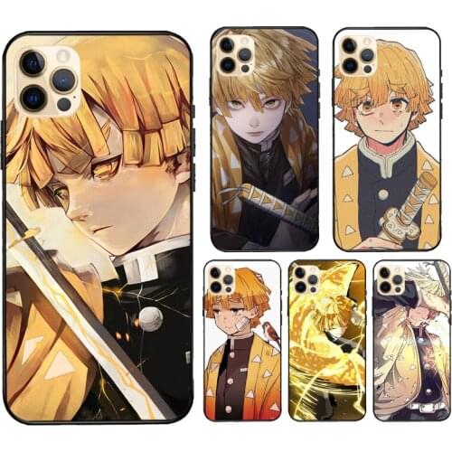 Zenitsu Agatsuma For iPhone 12 Pro Max mini Case For iPhone 11 Pro Max XS X SE 2020 7 8 Plus XR Cover