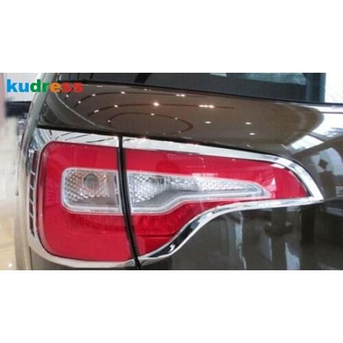 For KIA Sorento 2013 2014 2015 Hatchback 5 door ABS Chrome Rear Light Cover Trim Taillights Lamp Protector Frame Accessories