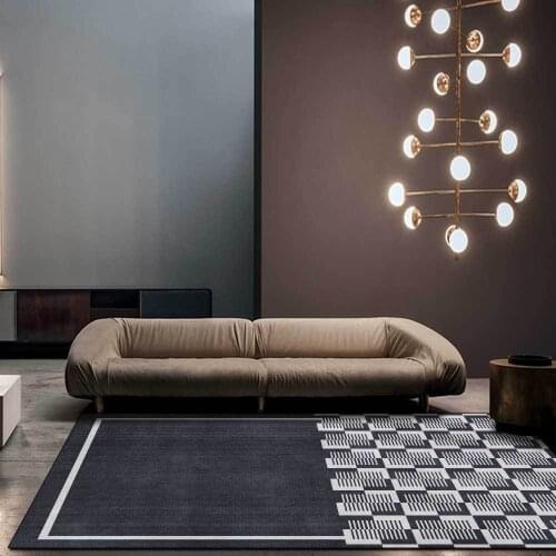 Geometric Printed Home Big Carpets for Living Room Bedroom Area Rug Parlor Sofa Floor Mat Washable Family Rectangle Large Carpet