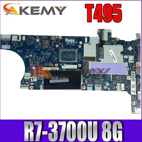 FA495 NM-C131 For Lenovo Thinkpad T495 Laptop motherboard With CPU:R7-3700U RAM:8GB 100% fully Tested FRU：02DM040