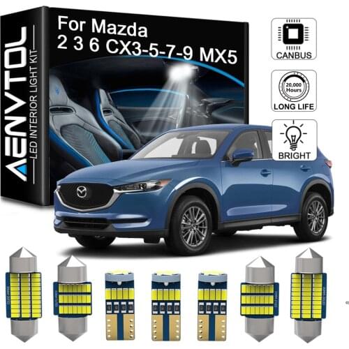 Seker Canbus LED Interior Light For Mazda CX3 CX5 CX7 CX9 2 3 BK BL BM BN For Mazda 6 GG GH GJ GL MX5 Miata NA NB NC ND (90-21)