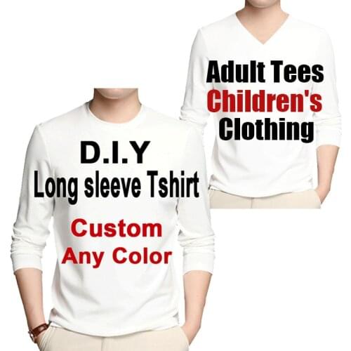 CJLM 3D DIY Printed Sweatshirt Women DIY Photo Logo Brand Boy Clothes Men/women Casual Pullover Long Sleeve Tshirt Custom Autumn