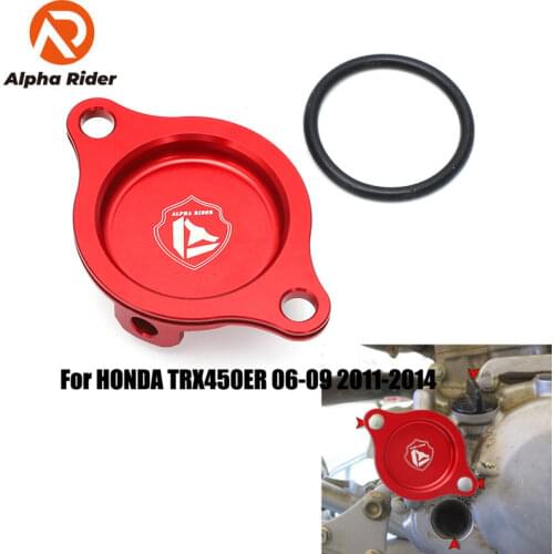 Oil Filter Cover Cap CNC Aluminum For HONDA TRX 450R TRX450R TRX450ER 2006 2007 2008 2009 2010 2011 2012 2013 20142014