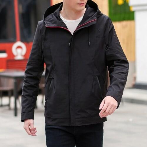 2020 spring and autumn new water-repellent hooded jacket male youth Japanese personality trend coat