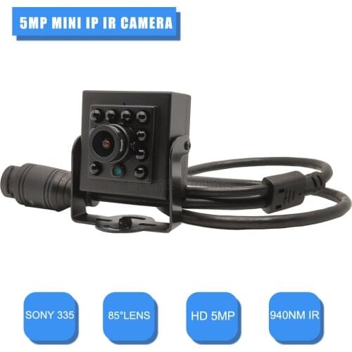 5MP MINI IP Camera 940NM Night Vision CCTV Camera SONY 335 Sensor Small Indoor Audio Security Camera System Video Surveillance