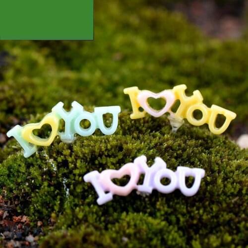Moss Micro Landscape Ornaments Love Adornment Adornment Love Meat Diy Small Ornamental Toys Miniature Garden Figurine