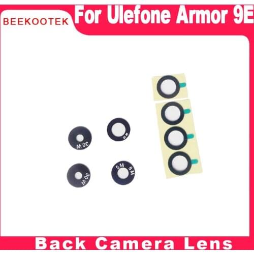 New Original for Ulefone Armor 9 Back Rear Main Sub Camera Lens Glass Cover Sticker Repair Part Replacement For Armor 9E Phone