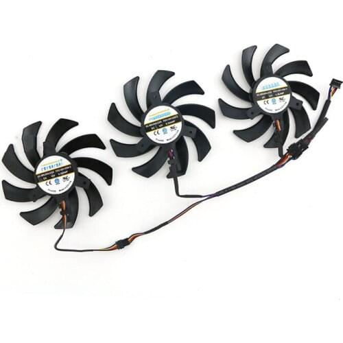 Cooling Fans Radiator Cooler Heat Sink for Sapphire R9 380 390 Monster Hunter Black Diamond Edition R9 390X Super Platinum