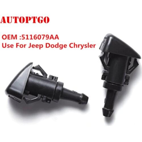 5116079AA 2x WINDSHIELD WASHER WIPER SPRAY NOZZLE FOR DODGE RAM 1500 2500 3500 MAGUNM CHARGER FOR JEEP COMPASS CHRYSLER 300 PT
