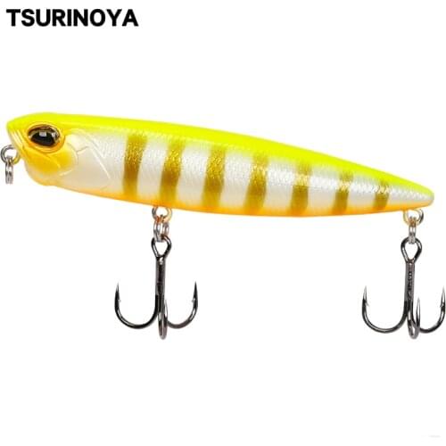TSURINOYA Floating Pencil Fihsiing Lure DW58 DW59 85mm 10.5g 110mm 20.5g Topwater Crankbait Bass Hard Baits Jerkbait
