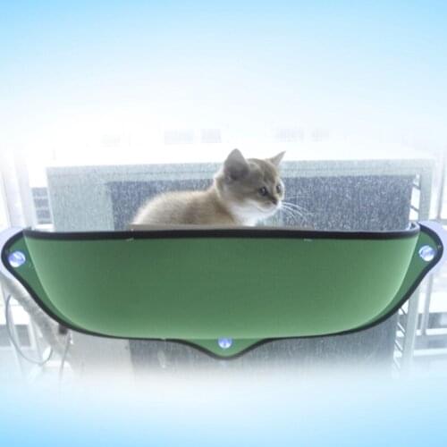 Cat Suction Cup Windowsill Nest Half Round Cat Nest Sunbathe with Cat Mat Cats Products for Pets