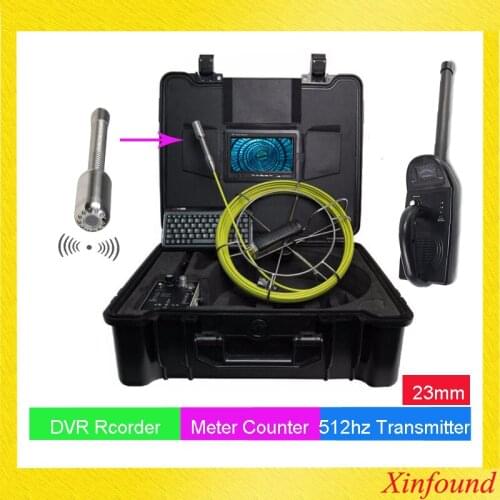 7" 512hz Locator 30M Pipe Inspection Video Camera,Drain Sewer Pipeline Industrial Endoscope support 512hz Transmitter