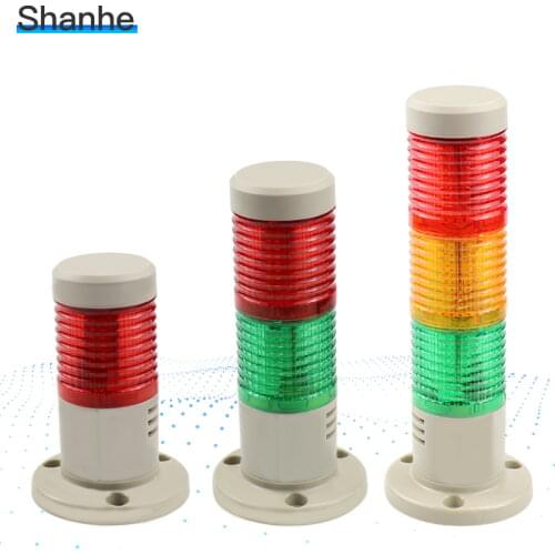 24V 220v Industrial Signal Tower Safety Stack Alarm Light Led Multilayer Steady light Caution Warning Lamp ForMachine