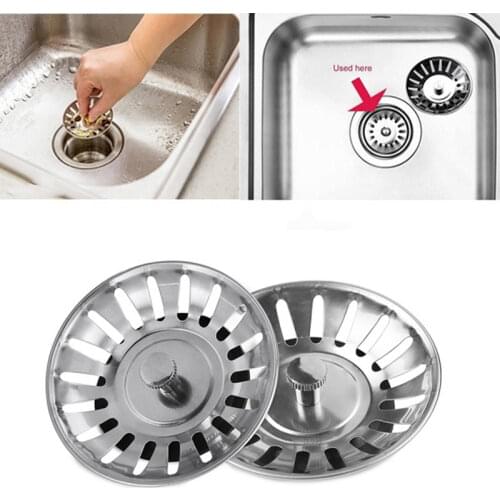 Stainless Steel Sink Strainer for Kitchen Shower Floor Drain Sink Filter Plug Filter Laundry Bath Hair Strainers Kitchen Tool